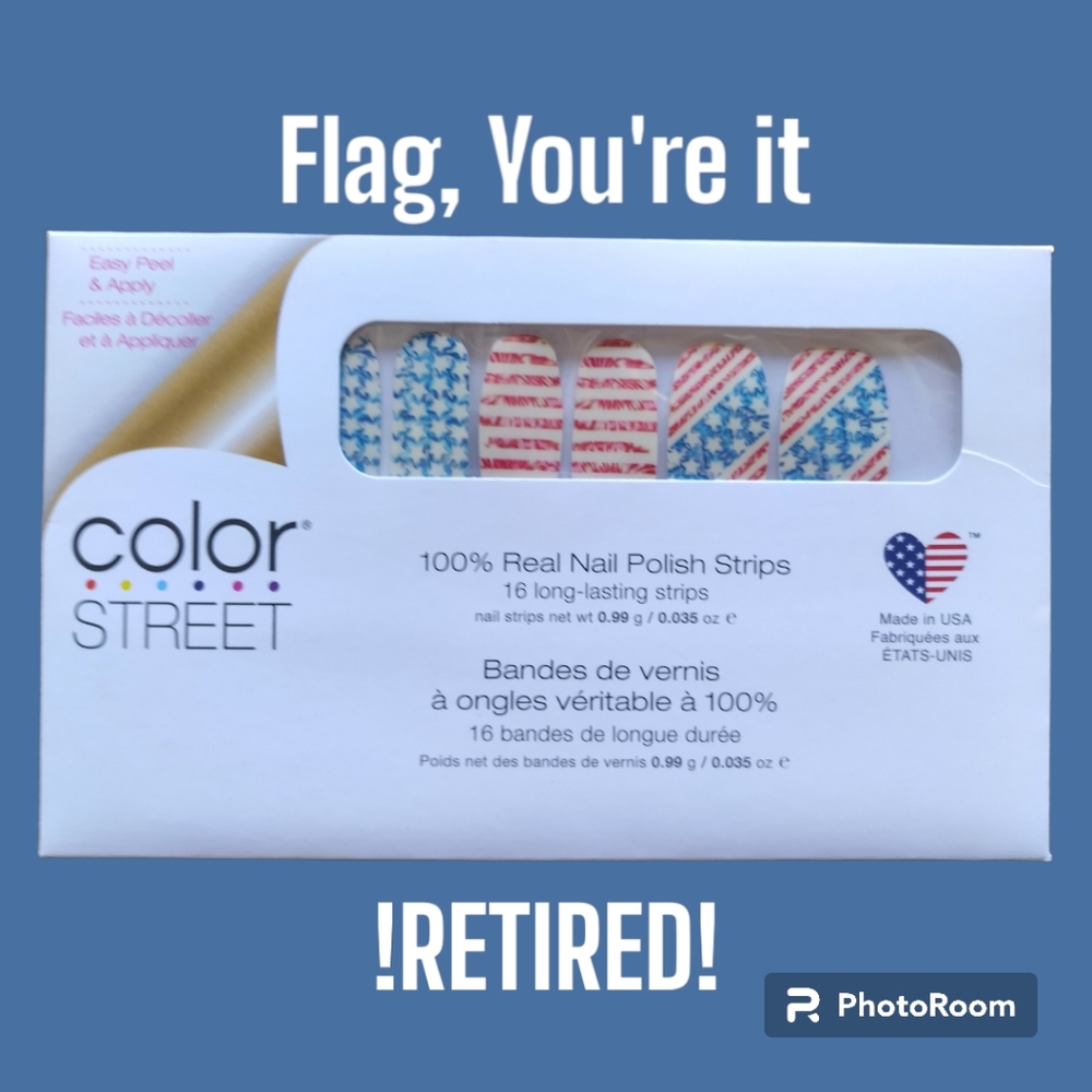 🆕🇺🇲COLORSTREET| FLAG YOU'RE IT| RETIRED SET 4TH OF JULY🇺🇲🆕
